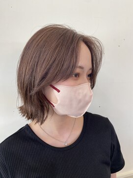 ボアップ 新居浜店(boappu) #顔周りカット #センター分け #小顔 #フロントカット #ボブ