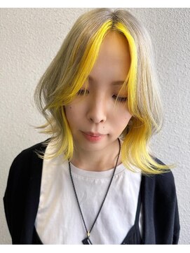 シレナバイアルティナ 辻堂店(sirena by artina) イエローカラー_バイカラー_ツートンカラー_セクションカラー