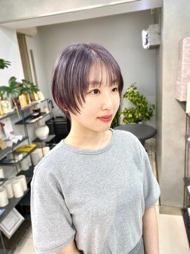 ヴェイン 渋谷(vain) ラベンダーグレージュ レイヤーショート