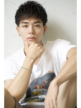 ロミーオム 本厚木(ROMMY. Homme) 刈り上げツーブロック王道マッシュショートビジネスメンズヘア