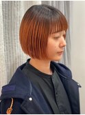 ミニボブ  × ルーツグラデーション(オレンジ)【liblo】