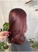ボルドーカラー  カシスピンク ワインレッド レッドブラウン