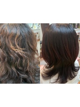 周辺エリアで希少なヘナ特化型サロン。髪に優しいカラー剤で頭皮改善と育毛促進しながらオシャレに！