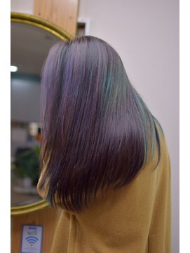 ダラ(DARA) 【デザインカラー】ピーコックデザイン×ロングレイヤー