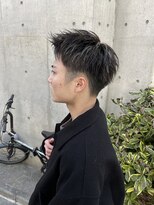 アイズ 海老名(AIZU)&nbsp;ショートメッシュ ハイライト 短髪 ナチュラルハイライト