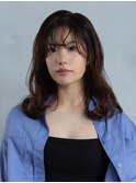透明感アッシュブラウン