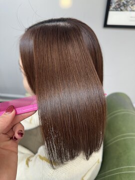 ヘアーアンドビューティーザ エフ(Hair Beauty the F) *艶髪_髪質改善カラー_ピンクブラウンm171