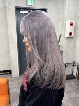 ニコ トウキョウ 渋谷(nico TOKYO) ラベンダーシルバーダブルカラーケアブリーチハイトーン