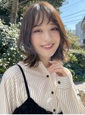 レイヤーボブ　フェイスレイヤー　韓国　イルミナカラー　ボブ