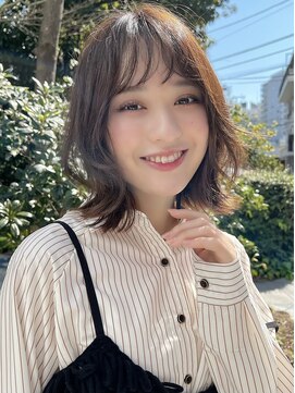 ヴェイン 渋谷(vain) レイヤーボブ　フェイスレイヤー　韓国　イルミナカラー　ボブ