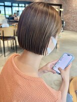 オーガニック アトリエ 大宮(organic+atelier)&nbsp;20代30代ミニボブココアブラウン小顔美肌ストレート丸み