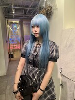 グロウ 渋谷(grow)&nbsp;水色＆エクステ70本