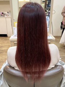 アルターリール(aL ter Rire) くびれヘア/アプリコットオレンジ/ハイライトカラー/澤瑞絵