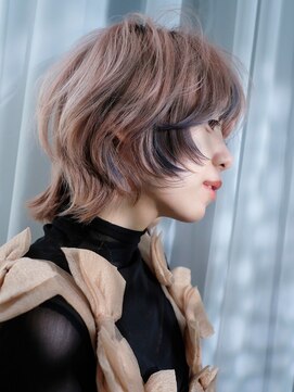 シオン(shion) ウルフレイヤーブリーチウルフカットおくれ毛_F0964