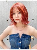 ハイトーン/ブリーチ/外はねボブ/くびれボブ/ミディアム