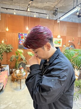 チャプター 問屋町(chapter) メンズシャドウルーツエンドカラーシルバーグレイレッドカラー