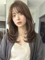 ケーツー心斎橋 クイーンズガーデン バイ ケーツー(K two QUEEN'S GARDEN by K two)&nbsp;髪質改善カラー/ブラウンミルクティー/レイヤーカット