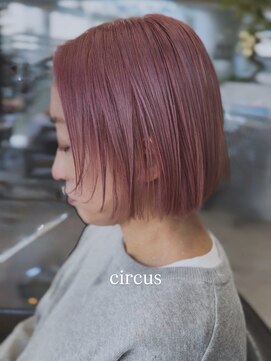 フェイスレイヤーボブ/ボブ/ピンク/ピンクベージュ