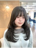 レイヤーカット/ハッシュカット/艶髪/韓国ヘア