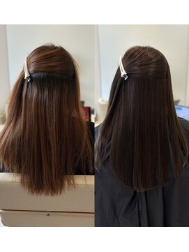 シンズ 銀座(sins) 【40代】柔らかく繊細な髪質 リタッチストレート