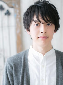 モッズヘア メン 新所沢店(mod's hair men) 20代30代ブラック束感メンズショートリクルート就活ヘアe新所沢