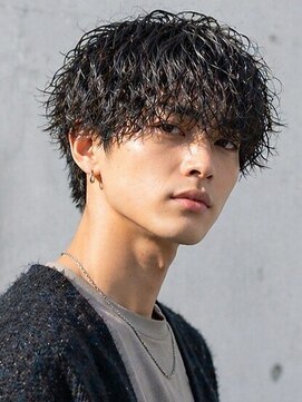 ソウル 福山駅前店(SOUL.) ウェットパーマ ツイストスパイラル 束感ショート 強めパーマ