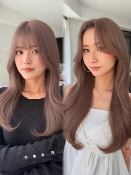 ジン(JIN)の写真/似合わせ韓国レイヤー/くびれヘアなど簡単に自宅で再現できる韓国トレンドスタイル、是非お任せください◎