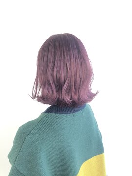 ヘアメイク オブジェ(hair make objet) パープルボブ