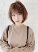 【r hair design】小顔×耳掛けなちゅボブ