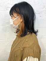 ヒート バイ アンカットラウンジ 渋谷(HEAT by UNCUT&LOUNGE)&nbsp;○インナーカラー×オレンジか