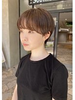 レンク(LENC)&nbsp;ナチュラルなマッシュショート　マロンベージュ