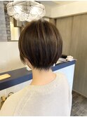 【庄内店】ひし形小顔ボブ丸みショート20代30代40代×ショート