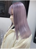 Y16_ペールパープル ブリーチ2回～