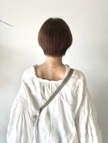 ピーロ(piilo)&nbsp;マッシュショートボブ/フェザーバング/ピンクべージュ