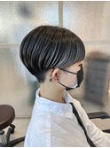 ショートマッシュ×バレイヤージュ