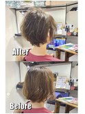 くせ毛×ショート 大人こなれ感スタイル【カミケン方木田店】