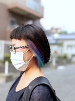 ツムグ(tsumugu)&nbsp;【tsumugu寺田町】ミニボブ×インナーカラー