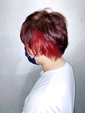 アニュー ヘア アンド ケア(a New hair&care) 20代30代無造作インナカラーレッド