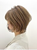 20代30代40代ナチュラルソフトウルフ乾かすだけモカベージュ