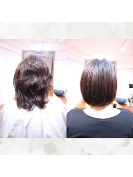 リコス(Ricos) 縮毛矯正のビフォーアフター