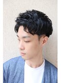 MEN'S　HAIR　　マッシュパーマ　アップバングニュアンスパーマ