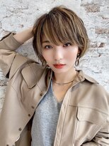 リープアルケー ヘアアンドヘッドスパ 錦糸町北口店(leap arche Hair&head spa)&nbsp;インナーグレージュ/マチルダボブ/前髪/ピンクベージュ/錦糸町
