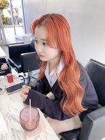 イヴ 原宿(I've)&nbsp;オレンジ×ロングヘア