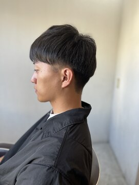 ソイクフ(SOY KUFU) MEN’S HAIR マッシュパーマアッシュブラックカルマパーマ