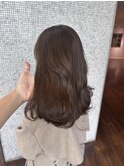 ミディアム/グレージュ/韓国風/髪質改善トリートメント/縮毛矯正