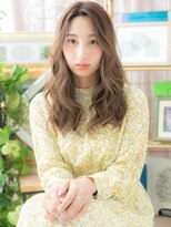 カバーヘア ブリス 上尾西口店(COVER HAIR bliss)&nbsp;外国人風ハイライト大人巻きセンターパートh3上尾20代30代40代