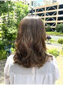 コテ巻き風低温デジタルパーマ