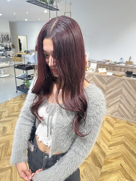 ヤテ(yate') ちょっぴり紫注入 深みレッド