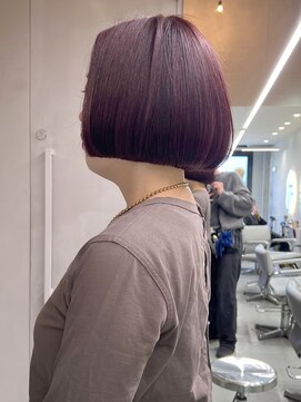 ソル ジングウマエ(SOL JINGUMAE) ☆ボルドー×ミニボブ