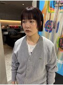 ストレートパーマ×レイヤーボブ